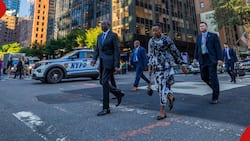 William Ruto, First Lady Rachel Spotted Walking on Street in New York to Attend UN General Meeting