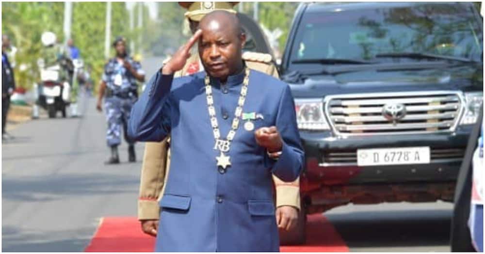 Burundi President Ndayishimiye becaome president in 2020.