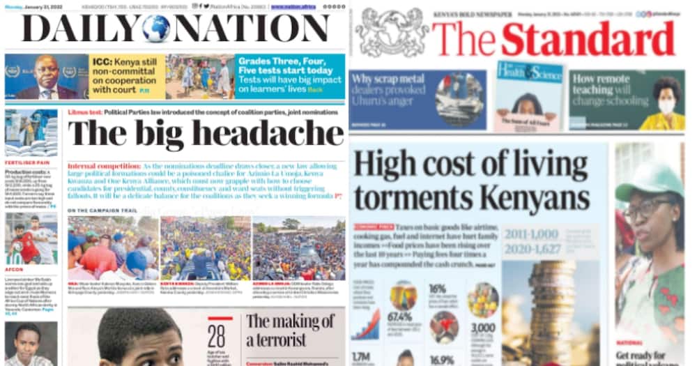 Kenyan Newspapers Review For January 31: ODM leader Raila has labelled the Kenya Kwanza leaders as "thieves", cautions Kenyans against electing them.