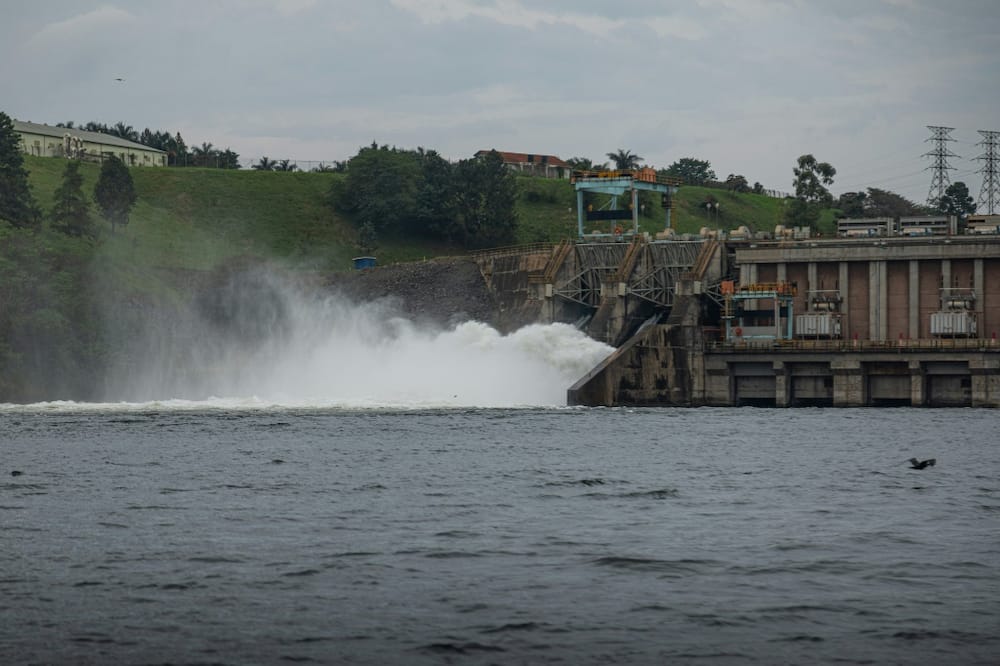 The Owen Falls dam on the Nile at Jinja in southern Uganda