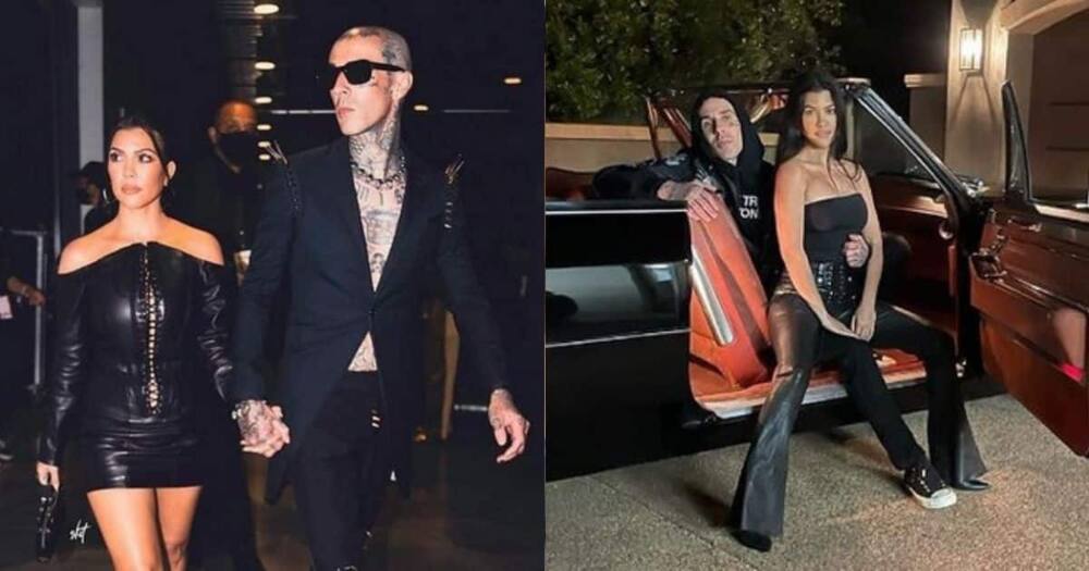 Kourtney Kardashian surprises lover, Travis Barker, with a luxurious vintage car.
