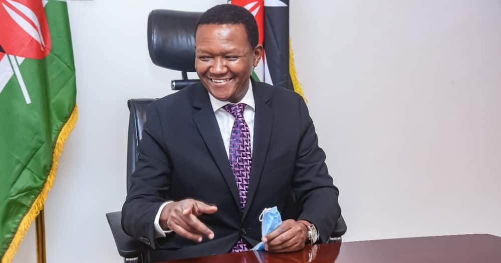 Alfred Mutua( pictured) claimed DP William Ruto was involved in graft.