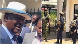 Fred Matiang'i vs State: Raila Clashes with Security Officers Blocking Him from Entering DCI Headquarters