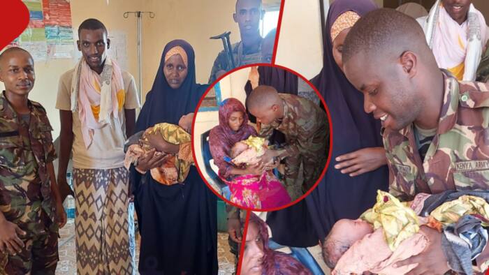 Wajir: Warm Moment as KDF Soldiers Help Woman in Labour to Give Birth Safely