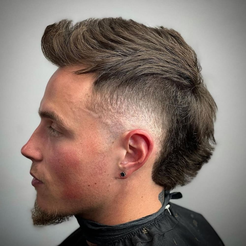 burst fade mullet