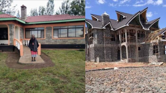 Kenyan lady who built parents house in 2012 finally constructs her mansion
