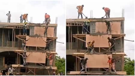 Mjengo Men Perfectly Sing While Working in Synchrony at Construction Site in Hilarious Clip