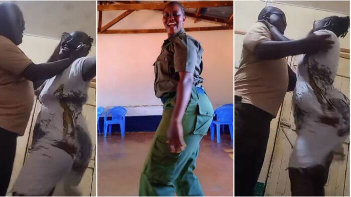 Voluptuous Kenyan Policewoman Treats Hubby to Sizzling Dance at Their Home