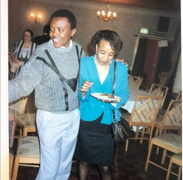 Maina Kageni remembers past in London with captivating photo of himself in Form 4