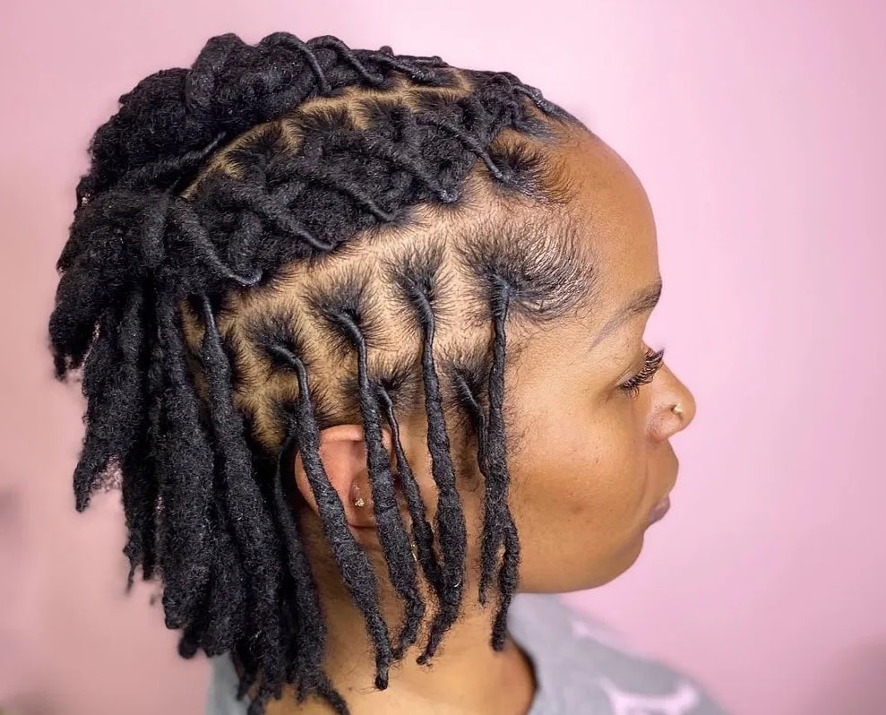 one dreadlock hairstyle