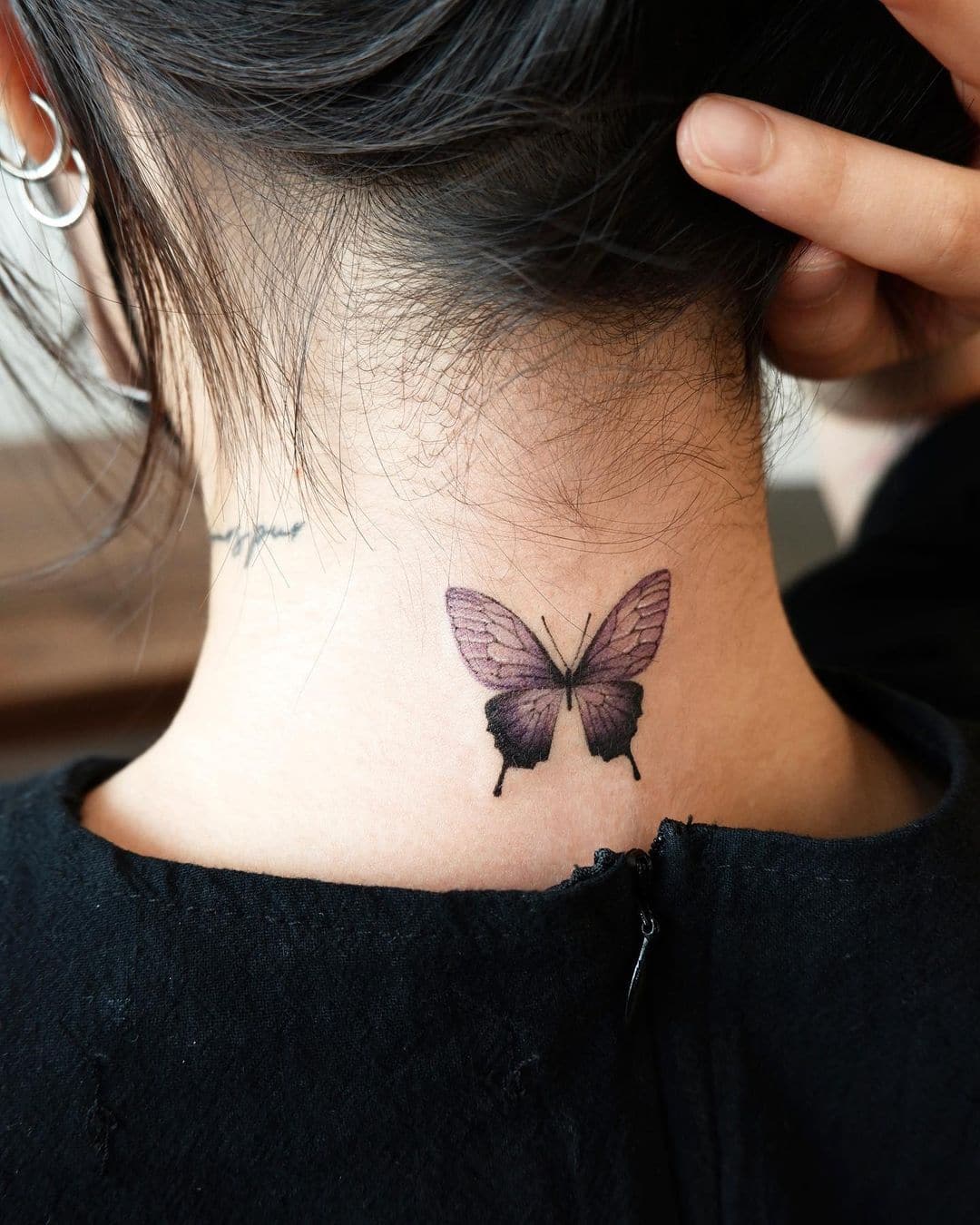 Top 55 Butterfly Neck Tattoo Ideas for 2023 | CTMT