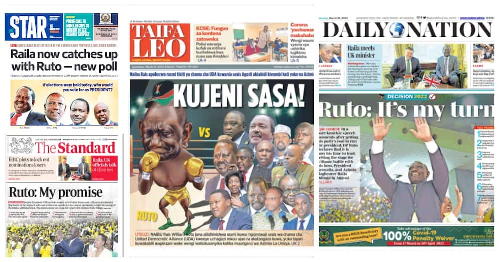 Kenyan Newspapers Review: Raila Odinga Would Win Presidency If Elections Were Held Today, New Poll Shows