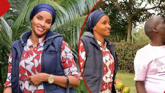 Lulu Hassan Visits Childhood Friend at His Home, He Gifts Her Fresh Mango