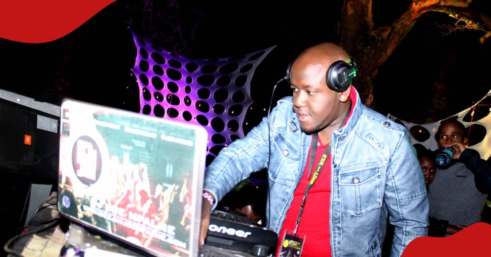 DJ Joe Mfalme performing at a club.