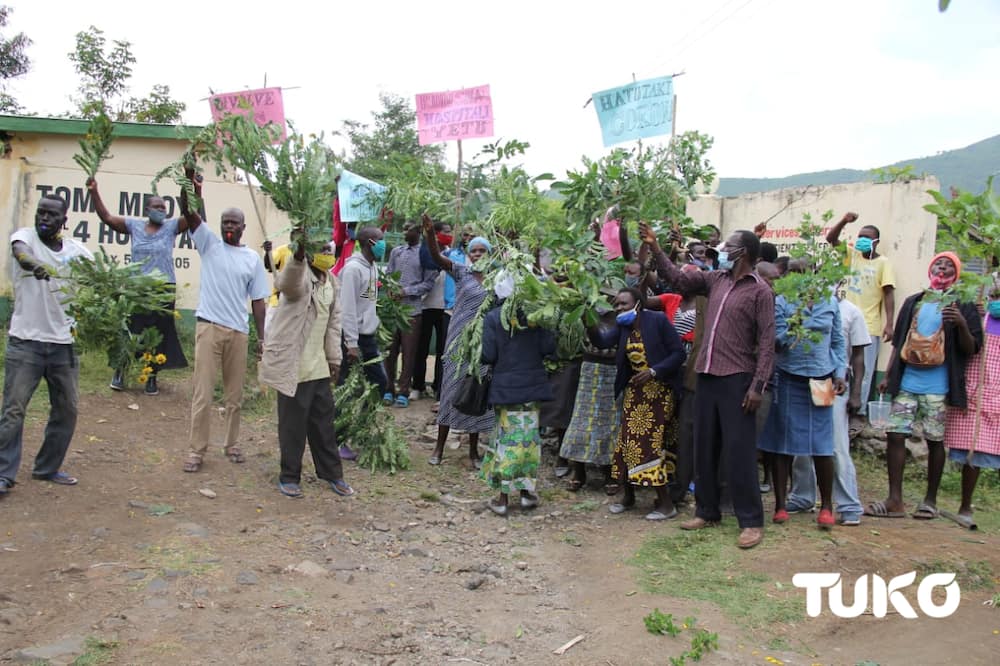 Homa Bay residents protest conversion of hospital to COVID-19 isolation centre