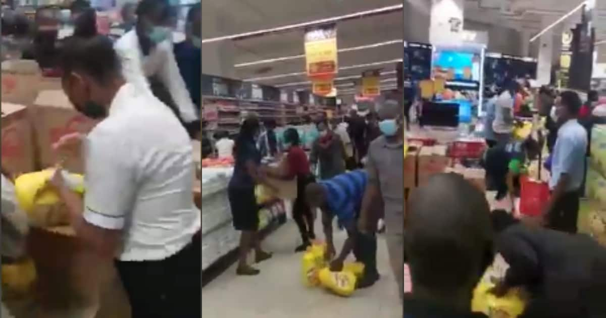 Customers Spotted Scrambling For Cooking Oil Retailing at Half Price at ...