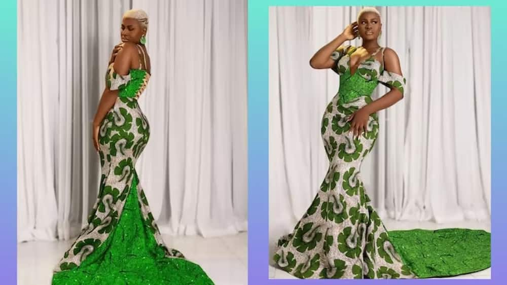 trending kitenge long dresses designs