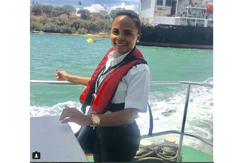 Kenya's first female marine pilot delivers moving speech during Uhuru's Coast visit