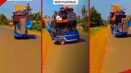 Kenyans Amused by TikTok Video of TukTuk Being Used to Move House