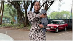 Corazon Kwamboka Showered Love by Fans as She Steps out In Beautiful Print Outfit with Daughter