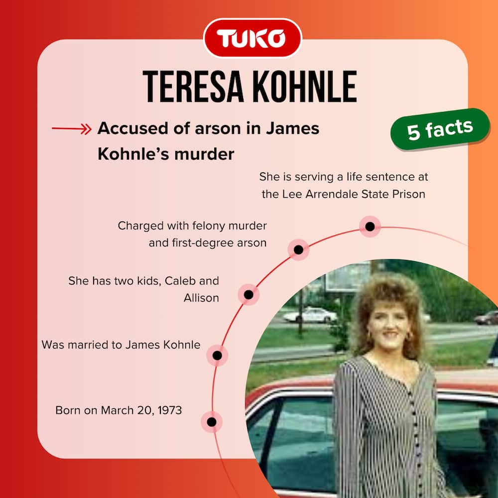 Teresa Kohnle, the Georgia woman accused of arson in James Kohnle's murder