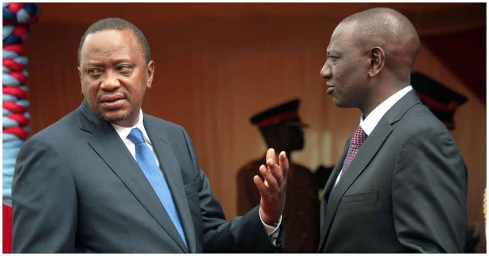 President Uhuru Kenyatta (l) and William Ruto. Photo: PSCU.