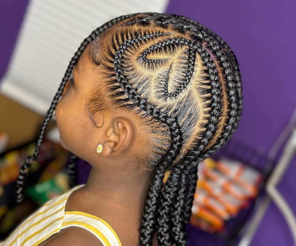 20 cornrow braids for kids that'll look good on your little girl - Tuko ...