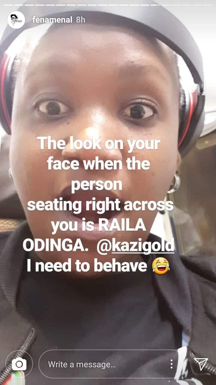 Rapper Fena Gitu excited after meeting Raila Odinga
