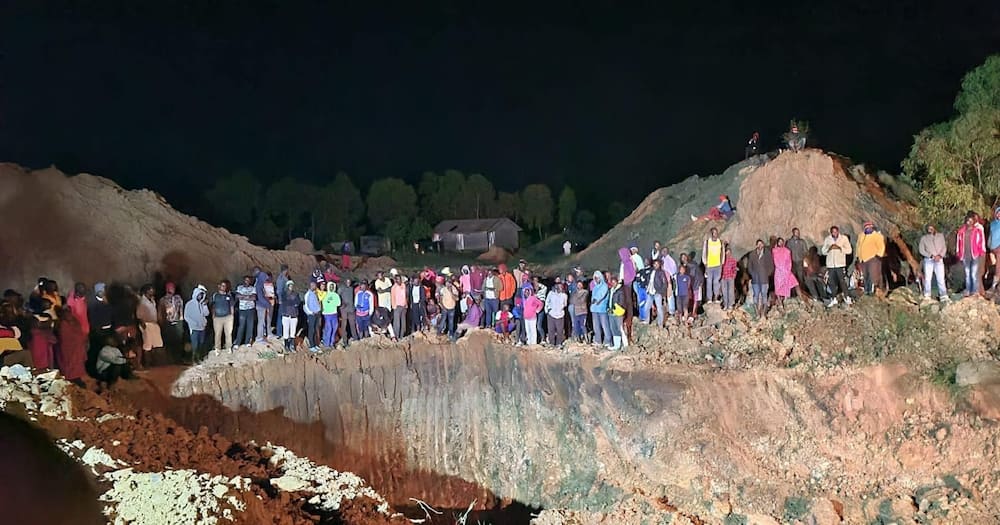 A collapsed gold mine. Photo: Paul Abuor.