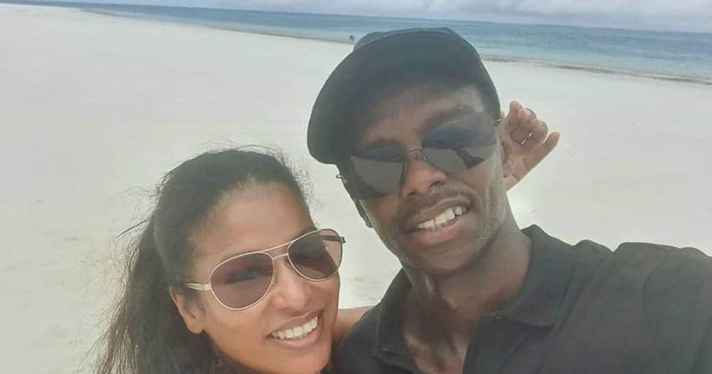 Julie Gichuru treats fans with raunchy beach photo alongside bare-chested hubby