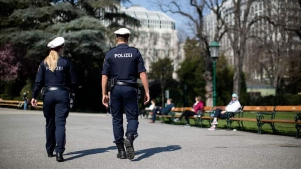 A photo of police officials in Austria. Photo source: Guardian UK