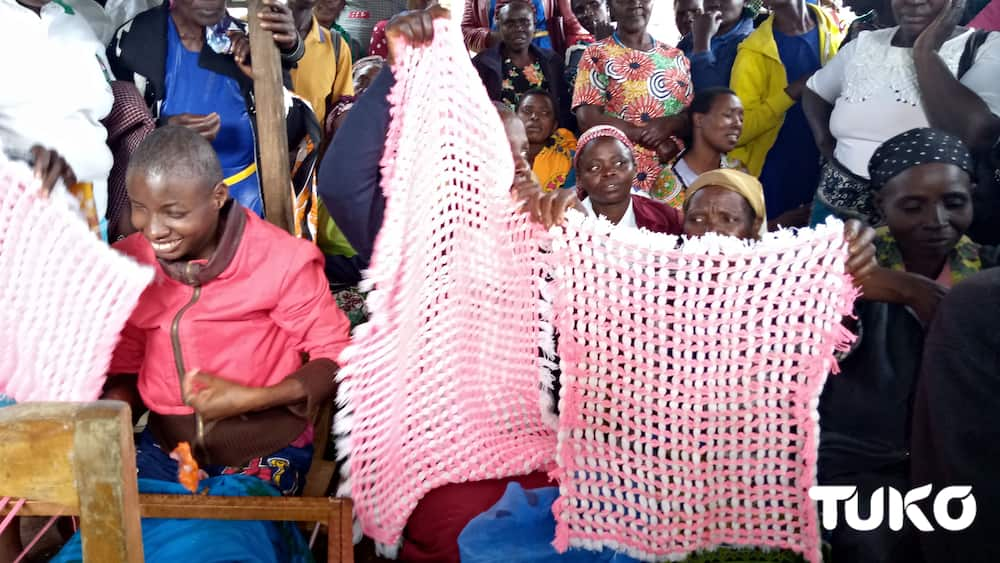 Disability is not inability: Meet Kisii blind, dumb woman making woven tablecloths