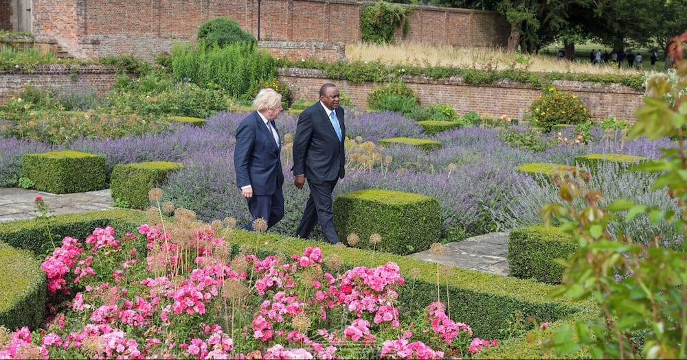 Prime Minister Borris Johnson played host to President Uhuru Kenyatta.