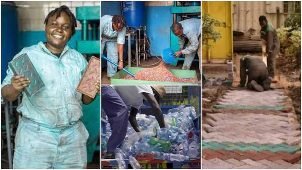 Her waste-produced bricks are solid. Photo: You tube/United Nations.