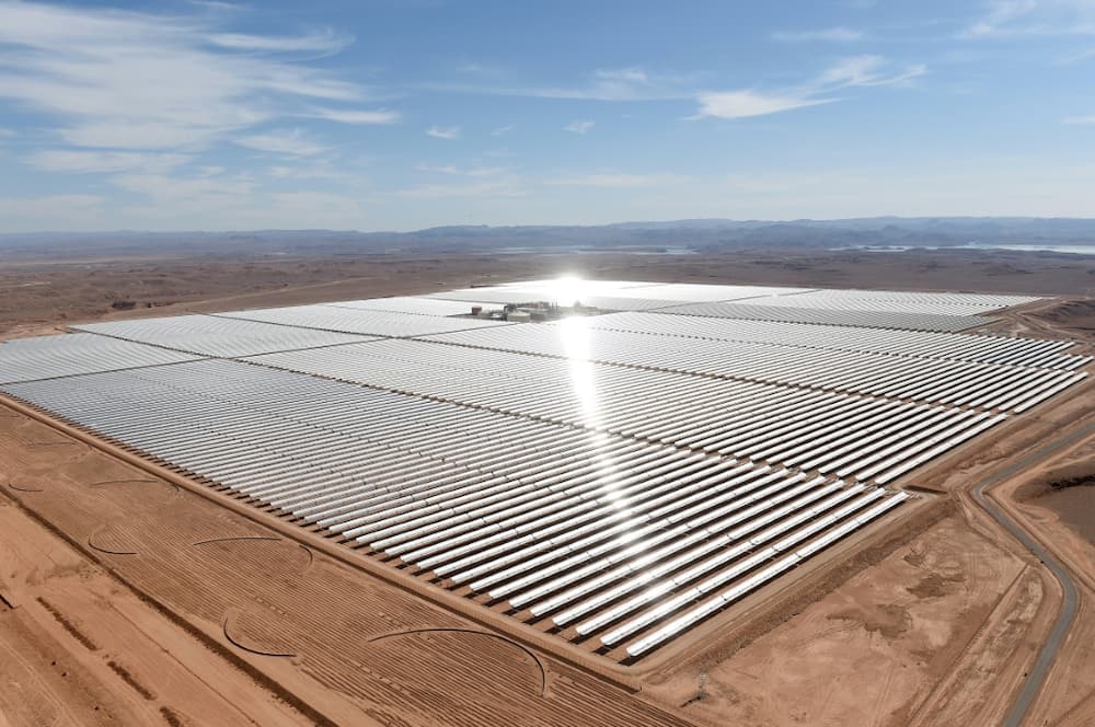 Morroco's Noor Concentrated Solar Power near the town of Ouarzazate: