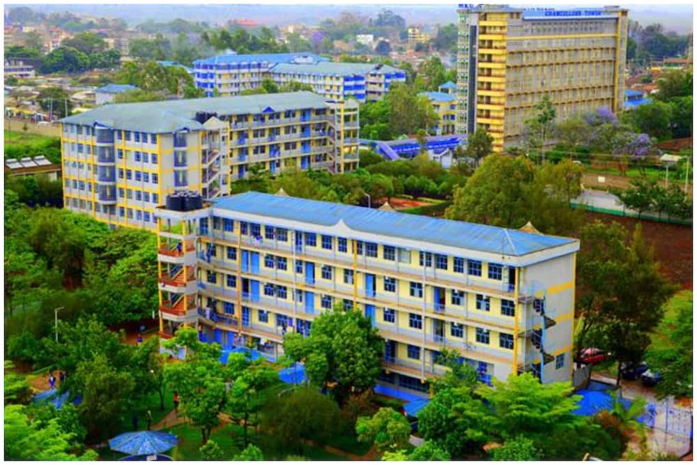 An aerial view of Mount Kenya University, Thika Campus.