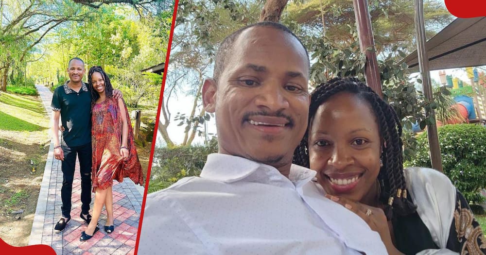 Babu Owino and his wife.