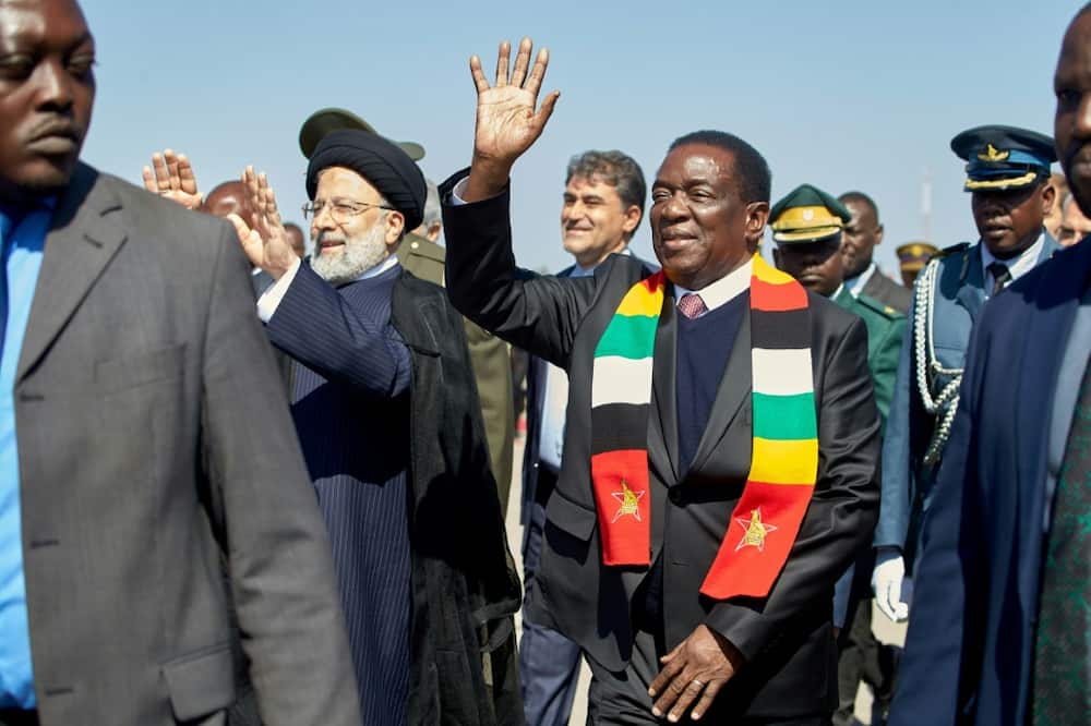 President Mnangagwa thanked the Iranian leader for showing solidarity with Zimbabwe