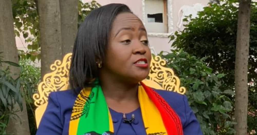 Roots Party deputy presidential candidate Justina Wamae.