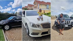 Samuel Abisai: Jackpot Winner Unveils Prado after Acquiring Mercedes, Lexus