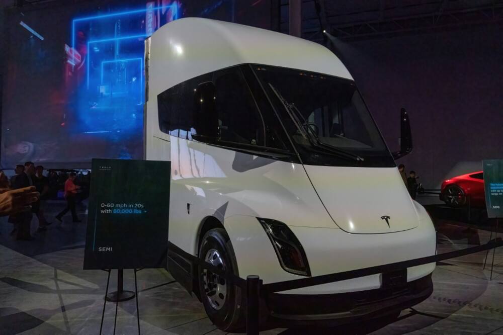 With its sleek design, the Tesla electric semi has been highly anticipated since Musk unveiled a prototype in 2017, but the launch of full-scale production has been delayed well past the initial 2019 expectation