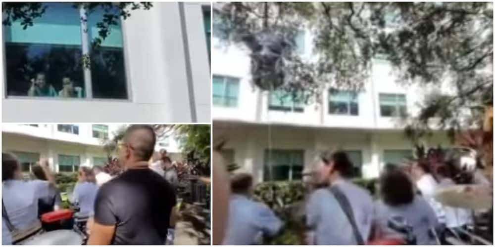 Sweet moment man arrived hospital with live band to sing and dance for friend receiving treatment goes viral.