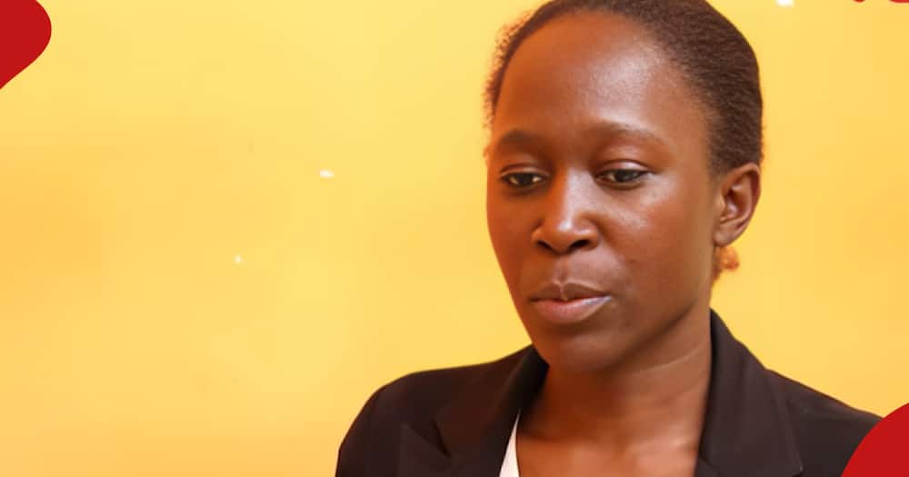 Angela Mutwanga Odiaga who has been denied access to her child.