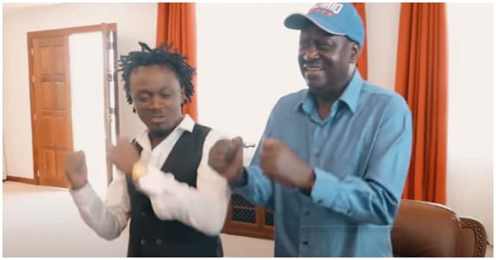 Raila Odinga featured in another song dubbed Fire.
