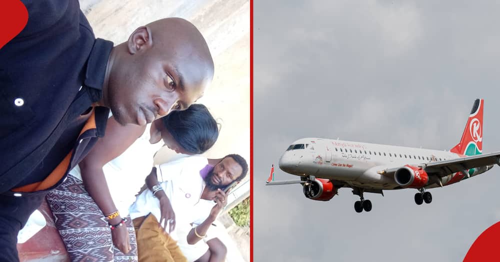 KU student who was thrown out of apartment gets job offer to Qatar (l). Photo of an airplane (r).