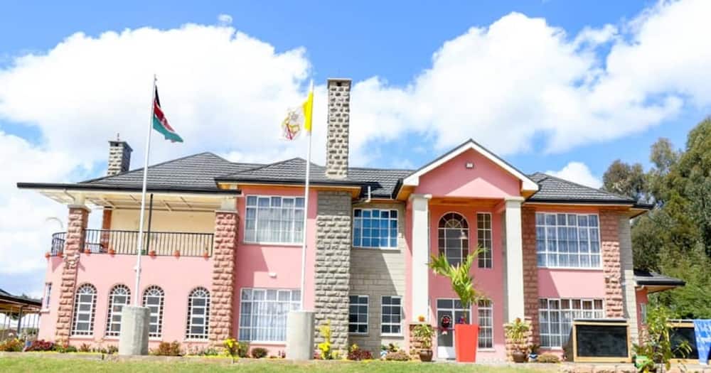 Bishop Joseph Mbatia's residence is located in Runda Estate, Ol'Jororok.
