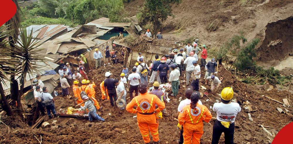 A family of four die after a landslide in Narok.