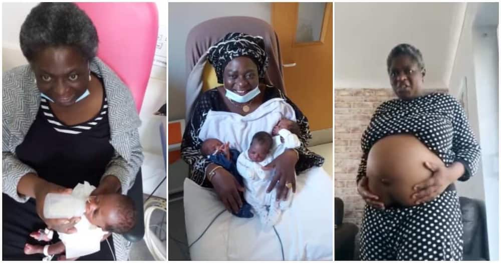 Nigerian woman, mum of triplets at 54