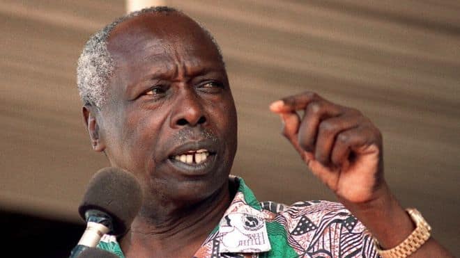 The late retired president Daniel arap Moi.