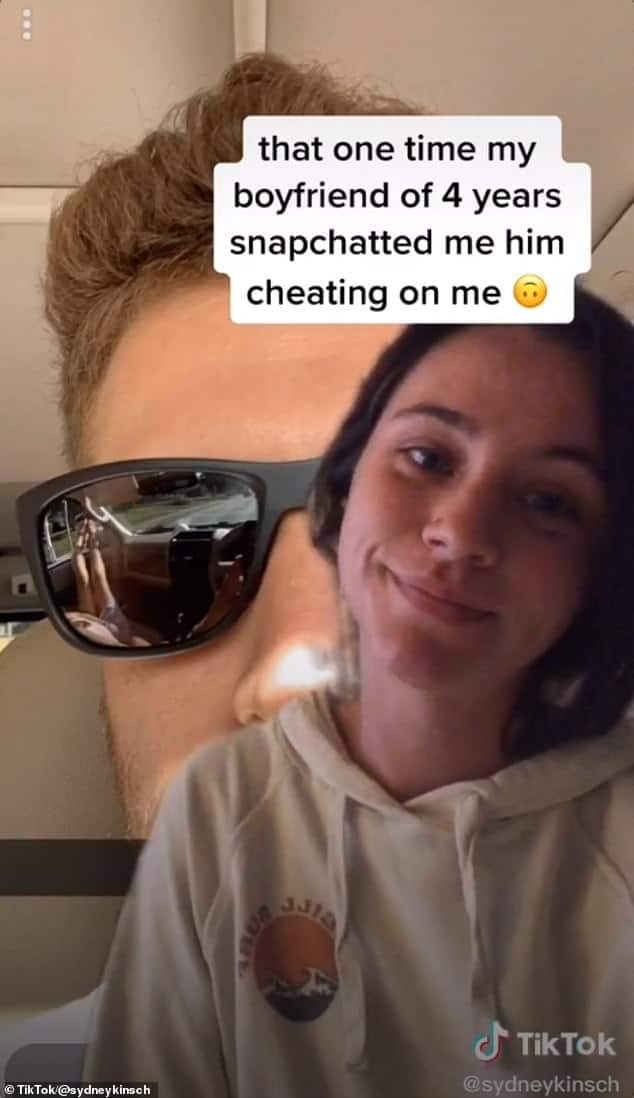 Woman catches lover cheating after he sent her selfie on snapchat